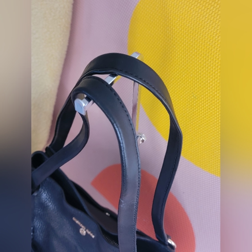 👑LOWSTART Excellent Used Condition Leather 3 Compartment MK Shouldebag - Picture 9 of 13